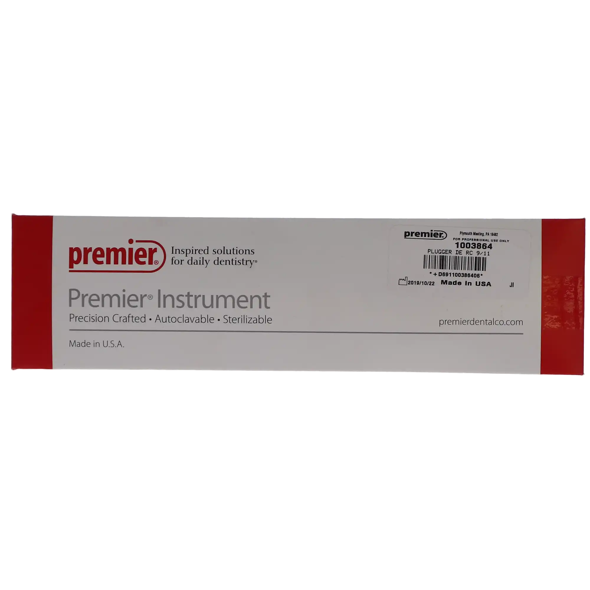 Premier Root Canal Plugger, Double-End, Round Handle, # RC 9/11, 1/Pk, 1003864 thumbnail 5