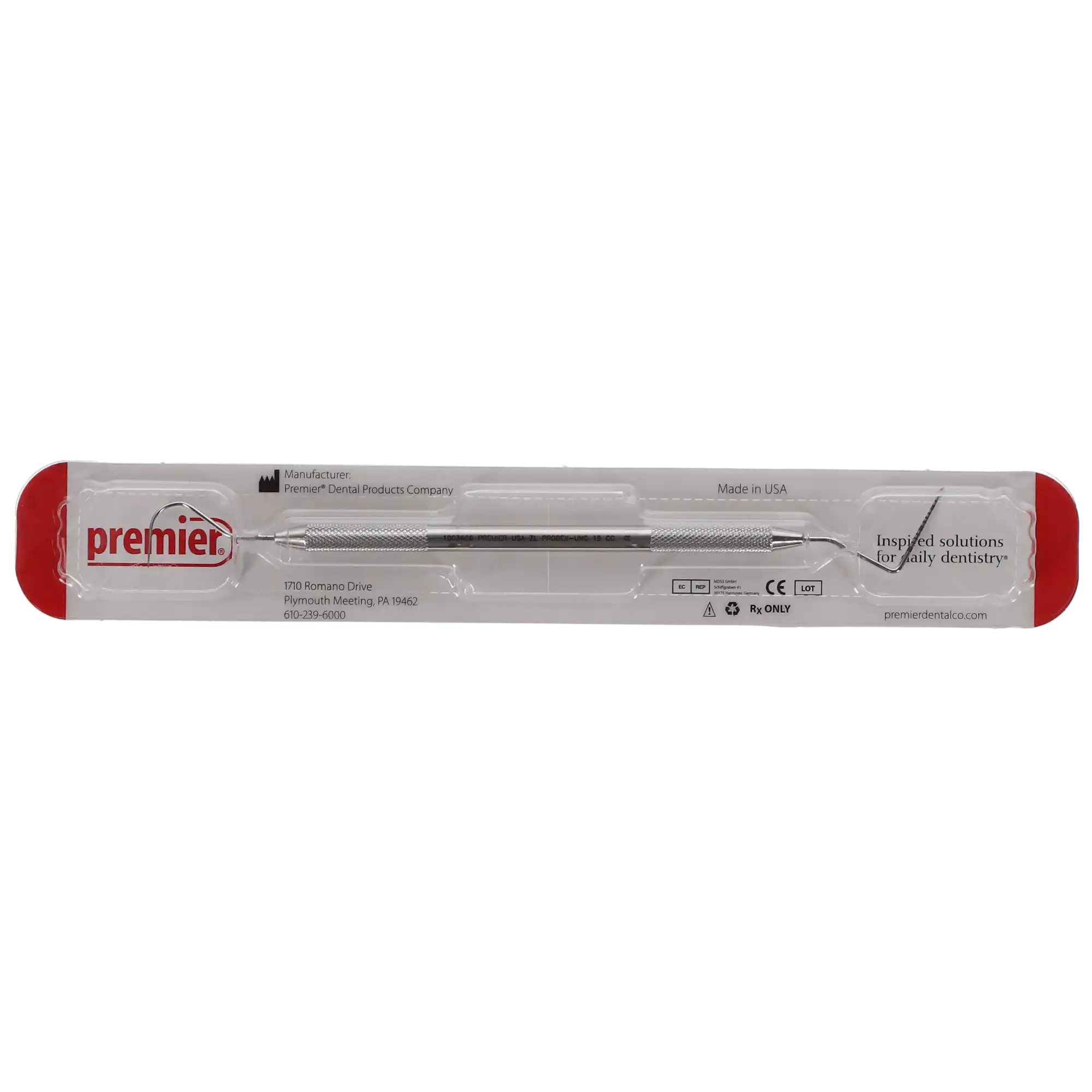 Premier Probex Double-Ended Periodontal Probe, UNC 15/23 Color-Coded, Round Handle, 1-15 mm Markings, 1/Pk, 1003686 thumbnail 5