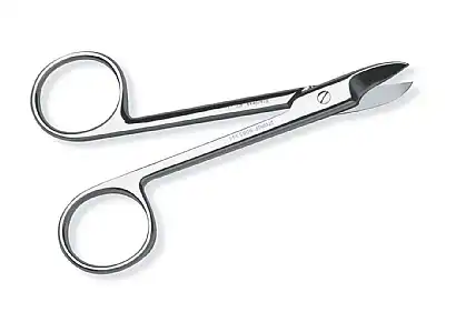Premier Crown and Collar Scissors, Curved/Sharp, 4" (10.2 cm), Stainless Steel, 1/Pk, #9085344 thumbnail 2