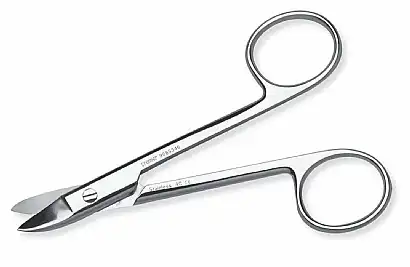 Premier Crown and Collar Scissors, Curved, Sharp, 5" (12.7 cm), Stainless Steel, 1/Pk, #9085346 thumbnail 2