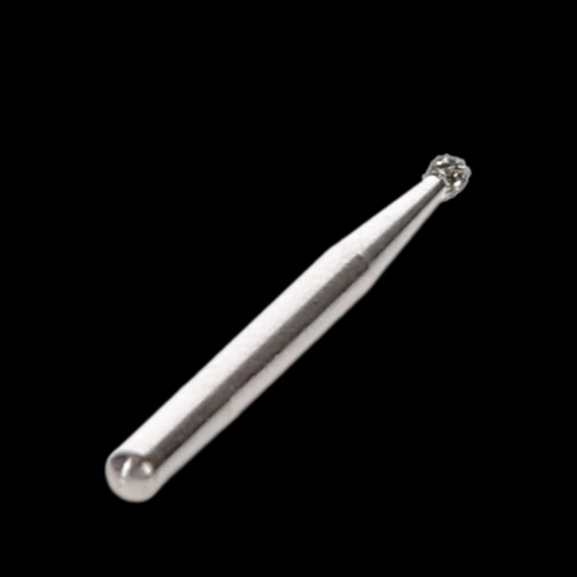 Solo Diamond Single Use Burs, FG, Ball, # 0112, 1.2 mm, Medium Grit, Blue, 25/Pk, 801012M thumbnail 2