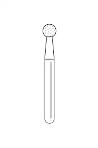 Solo Diamond Single Use Burs, FG, Ball, # 0123, 2.3 mm, Fine, Red, 25/Pk, 801023F - Solo Diamond Single Use Burs, FG, Ball, # 0123, 2.3 mm, Fine, Red, 25/Pk, 801023F - Image 1