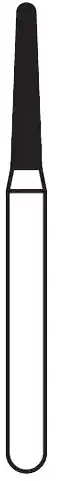 Solo Diamond Single Use Burs, FG, Round End Taper, #1112.7, 1.2 mm, Coarse, Green, 25/Pk, 856012C - Solo Diamond Single Use Burs, FG, Round End Taper, # 1112.7, 1.2 mm, Coarse, Green, 25/Pk, 856012C - Image 1