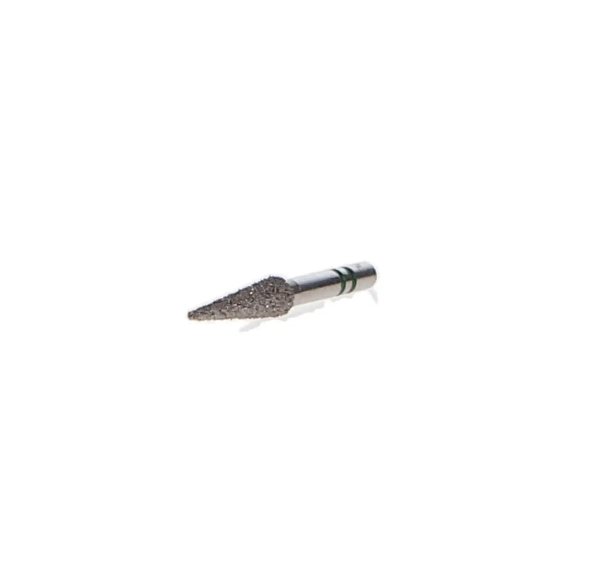 Two Striper Diamond Bur, FG, Cone, 209.10, Coarse, Green, 2.3 mm Major/0.5 mm Minor Diameter, 10 mm Length, 5/Pk, 2015037 thumbnail 3