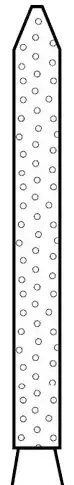 Two Striper Diamond Bur, FG, Bevel-End Cylinder, #250.11, Coarse, Green Ring, 1.2 mm Major/0.4 mm Minor Diameter, 11 mm Length, 5/Pk, 2015068 thumbnail 2