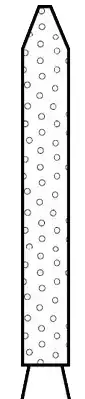 Two Striper Diamond Bur, FG, Bevel-End Cylinder, #250.9, Coarse, Green, 1.2 mm Major/0.4 mm Minor Diameter, 9.0 mm Length, 5/Pk, 2015066 thumbnail 2