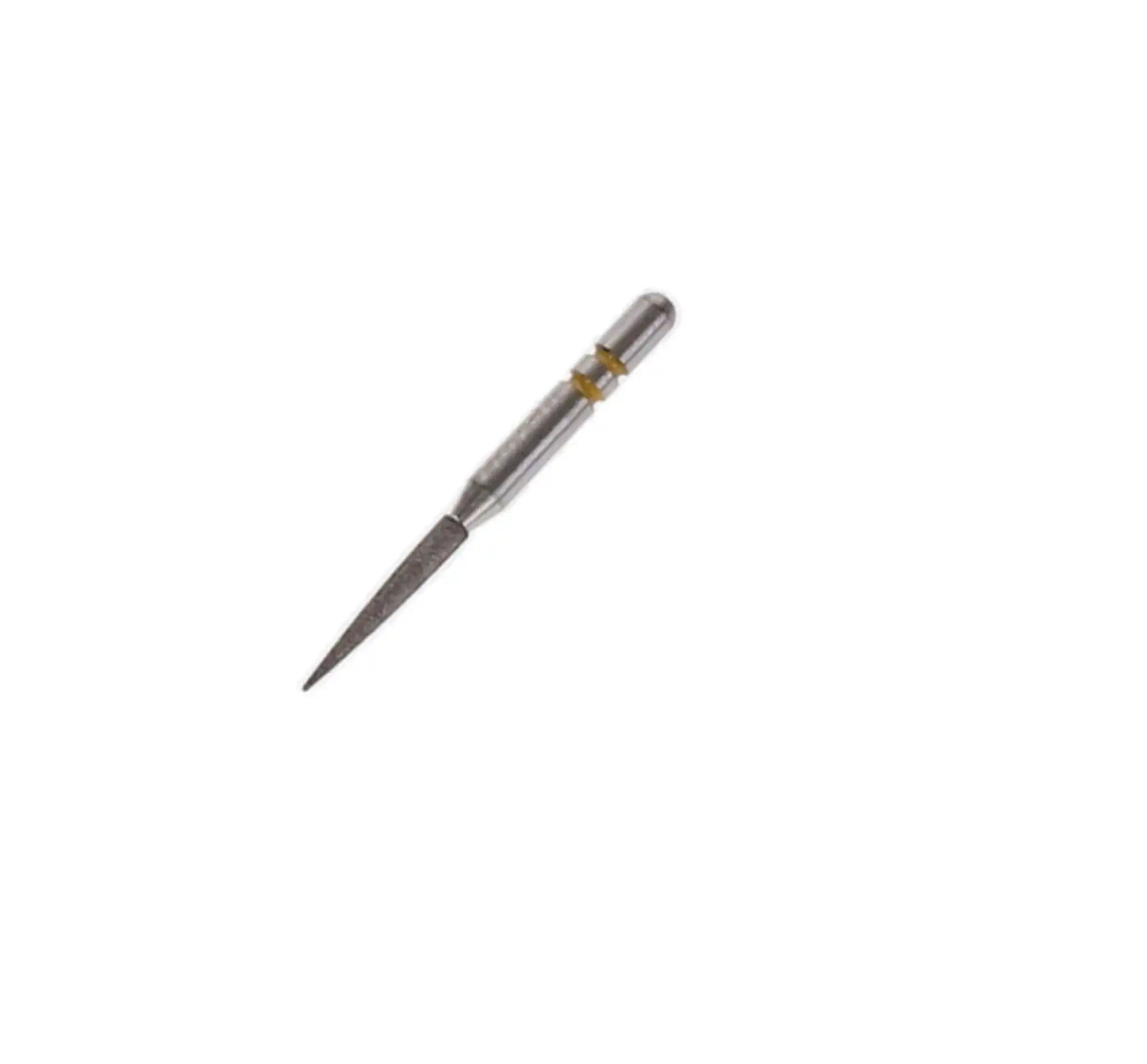 Premier Two Striper Diamond Bur FG #260.8VF, Flame, Very Fine, Yellow, 1.4mm Major/0.4mm Minor Diameter, 8mm Length, 5/Pk, 2015183 thumbnail 2