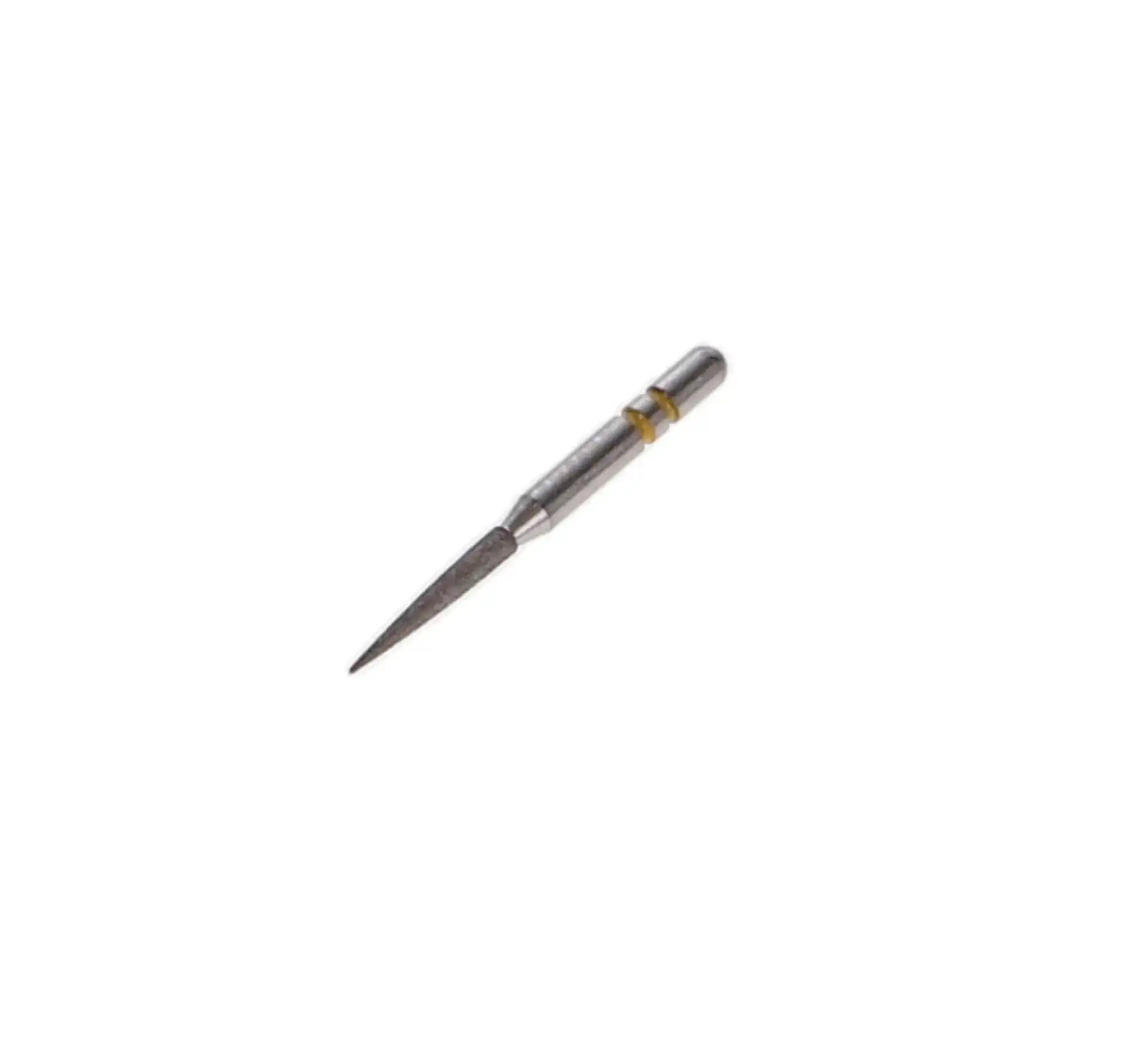 Premier Two Striper Diamond Bur FG #260.8VF, Flame, Very Fine, Yellow, 1.4mm Major/0.4mm Minor Diameter, 8mm Length, 5/Pk, 2015183 thumbnail 3