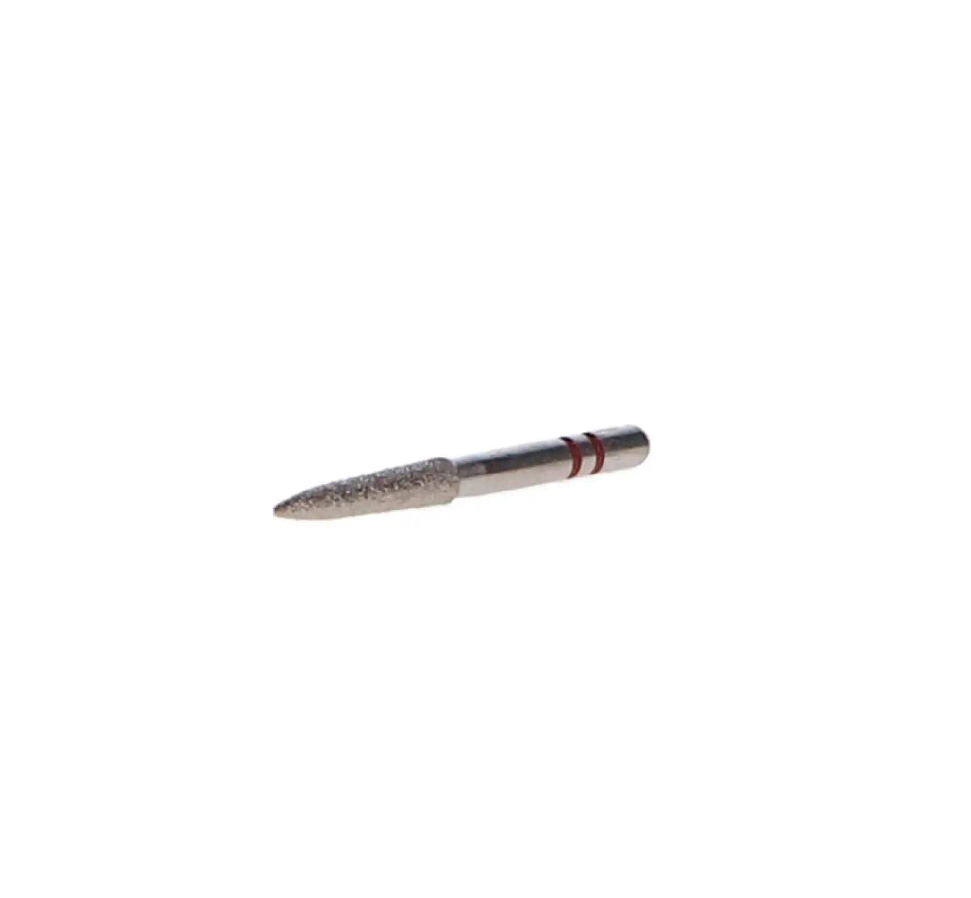 Two Striper Diamond Bur, FG, Flame, #270.9, Fine, Red, 1.9 mm Major/0.5 mm Minor Diameter, 9.0 mm Length, 5/Pk, 2015169 thumbnail 4