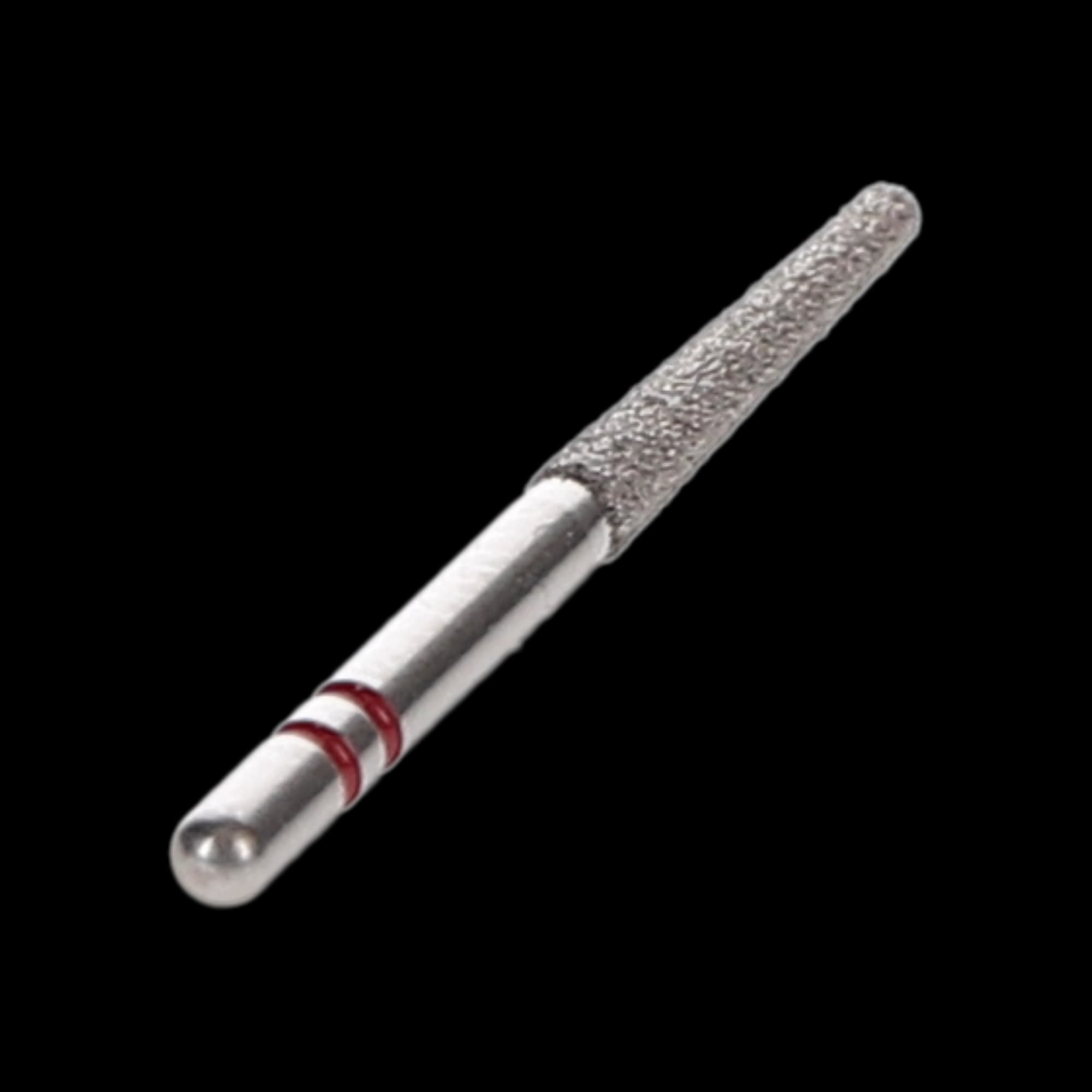 Two Striper Diamond Bur, FG, Round-End Taper, 770.10, Fine, Red, 1.8 mm Major/1.1 mm Minor, 10 mm Length, 5/Pk, 2015489 thumbnail 4