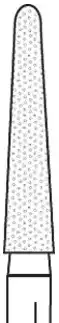 Two Striper Diamond Bur, FG, Round-End Taper, 776.4, Coarse, Green, 2.6 mm Major/2.1 mm Minor Diameter, 4.0 mm Length, 5/Pk, 2015461 thumbnail 2