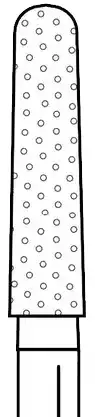 Two Striper Diamond Bur FG, Round End Taper, #784.8, Coarse, Green, 5/Pk, 2015430 thumbnail 2