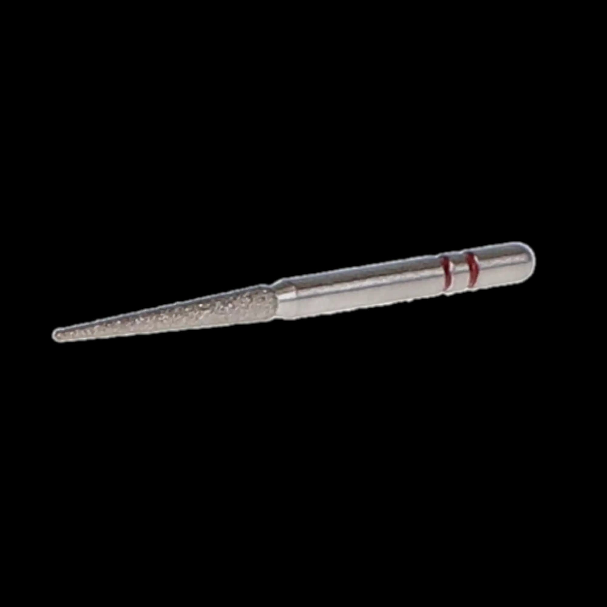 Two Striper Diamond Bur, FG, Flat-End Taper, 798.10, Fine, Red, 1.5 mm Major/0.5 mm Minor, 10 mm Length, 5/Pk, 2015443 thumbnail 2