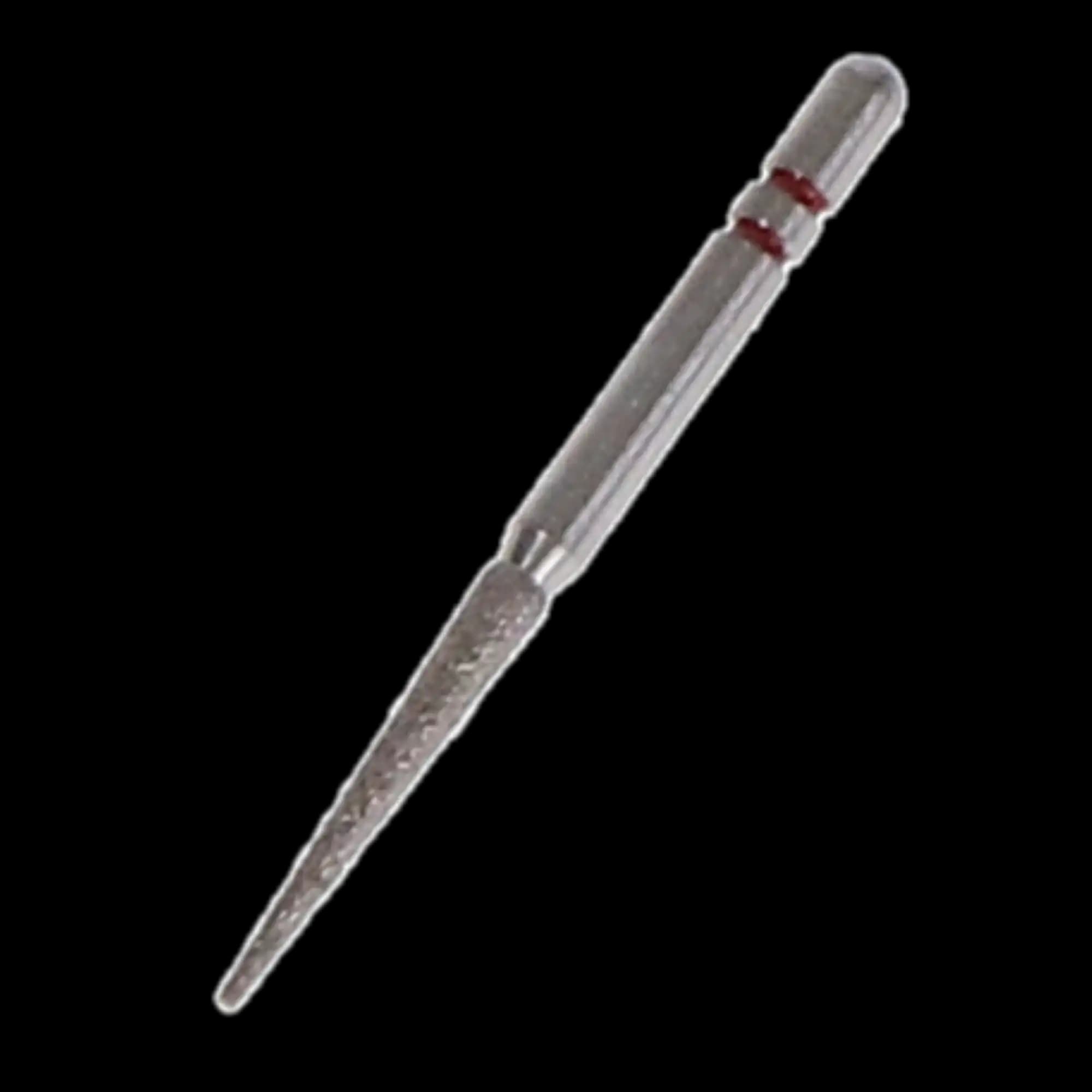 Two Striper Diamond Bur, FG, Flat-End Taper, 798.10, Fine, Red, 1.5 mm Major/0.5 mm Minor, 10 mm Length, 5/Pk, 2015443 thumbnail 4