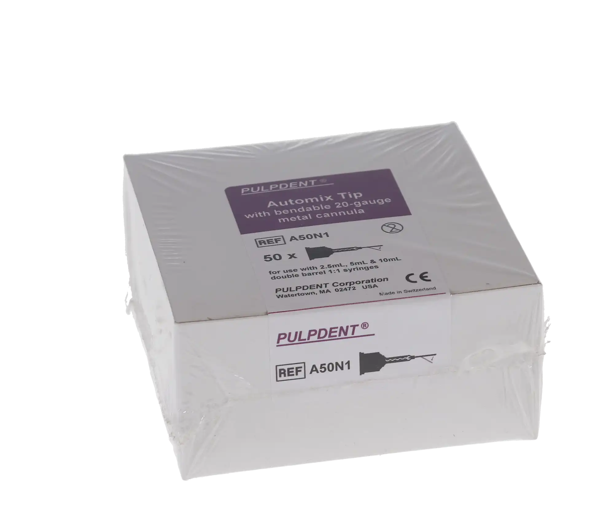Pulpdent ACTIVA Automix Needle Tips, with Bendable Metal Cannula, 20 Gauge, Brown/Clear, 50/Pk, A50N1 thumbnail 10