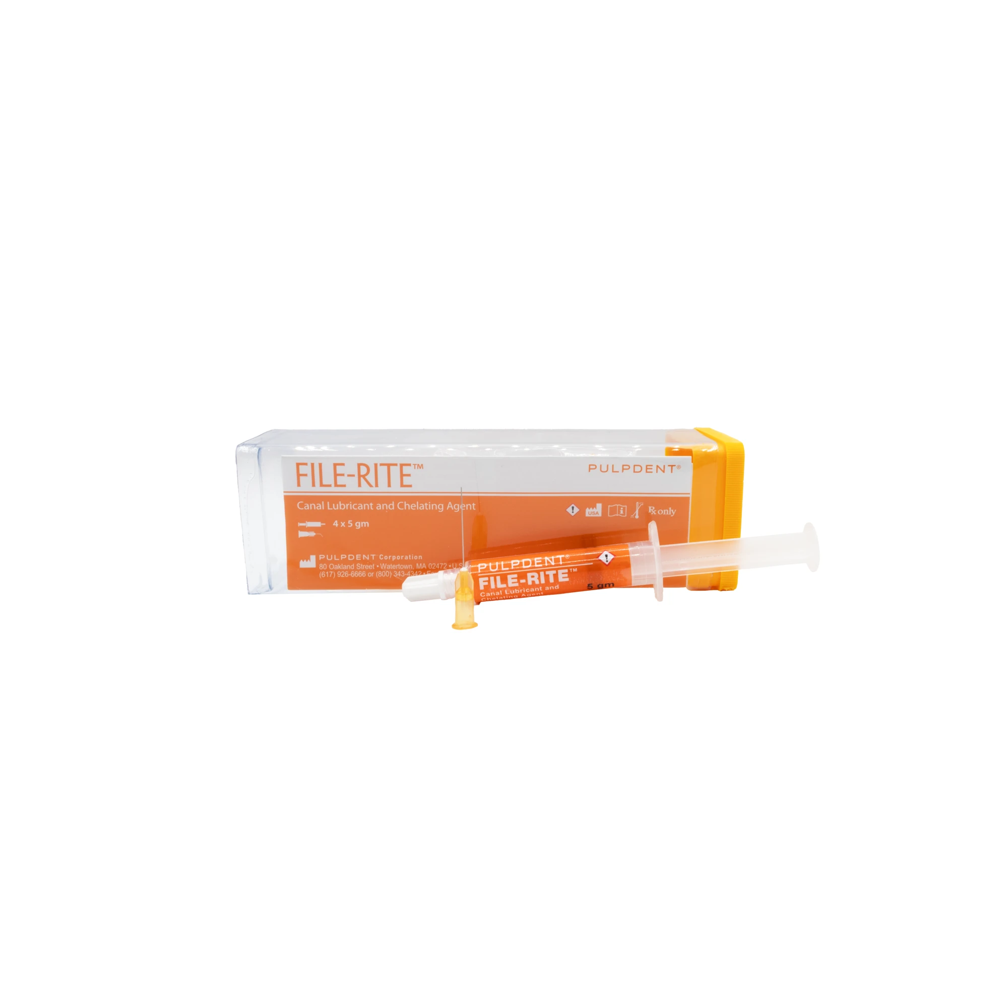 Pulpdent File-Rite™ 17% EDTA Canal Lubricant Kit, 4 x 5 g Syringes + 50 Applicator Tips thumbnail 12