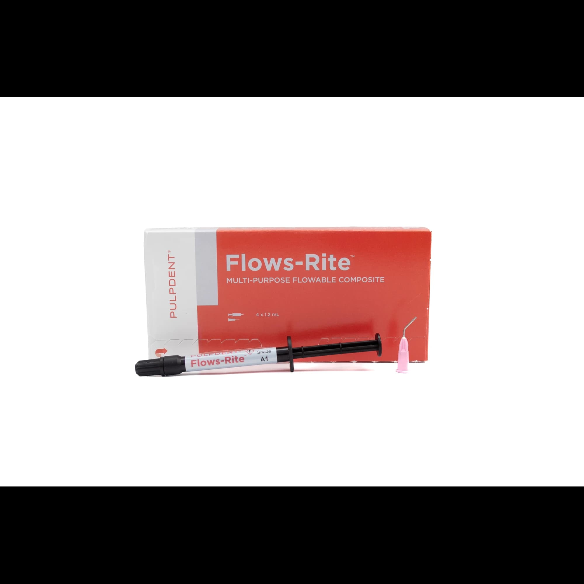 Flows-Rite Flowable Composite, Light-Cure, Syringe Refill, 1.5 g, A1 Shade, 4/Pk, FKA1 - Flows-Rite Flowable, Light-Cure, Syringe Refill, 1.5 g, A1 Shade, 4/Pk, FKA1 - Image 1