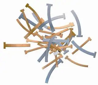 Pulpdent T-Bands, Brass, Curved/Narrow, 0.002" (0.05 mm) Thick, 100/Box, BTBC/N - T-Bands, Curved, Narrow, Brass, 100/Pk, BTBC/N - Image 1