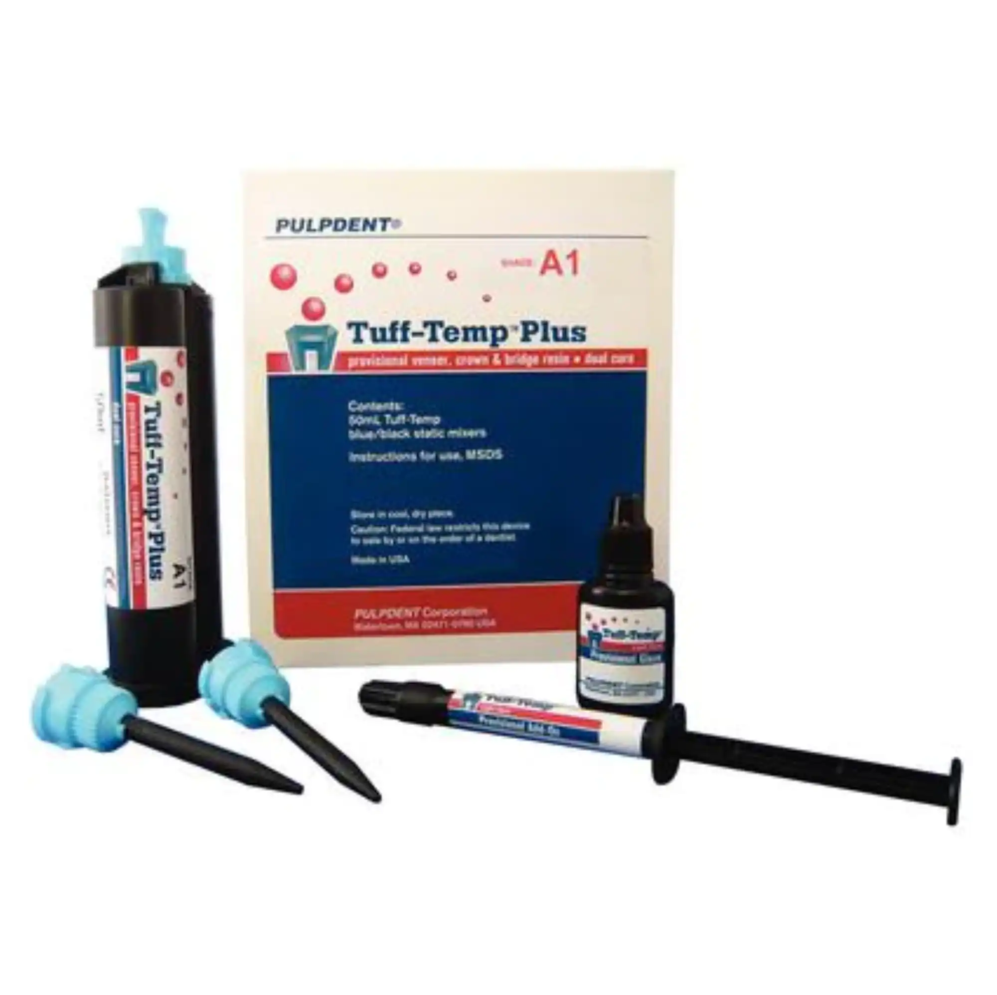 Tuff-Temp Plus Provisional C&B Resin, Shade A1, 50 mL Automix Cartridge Kit, TTPA1 thumbnail 9