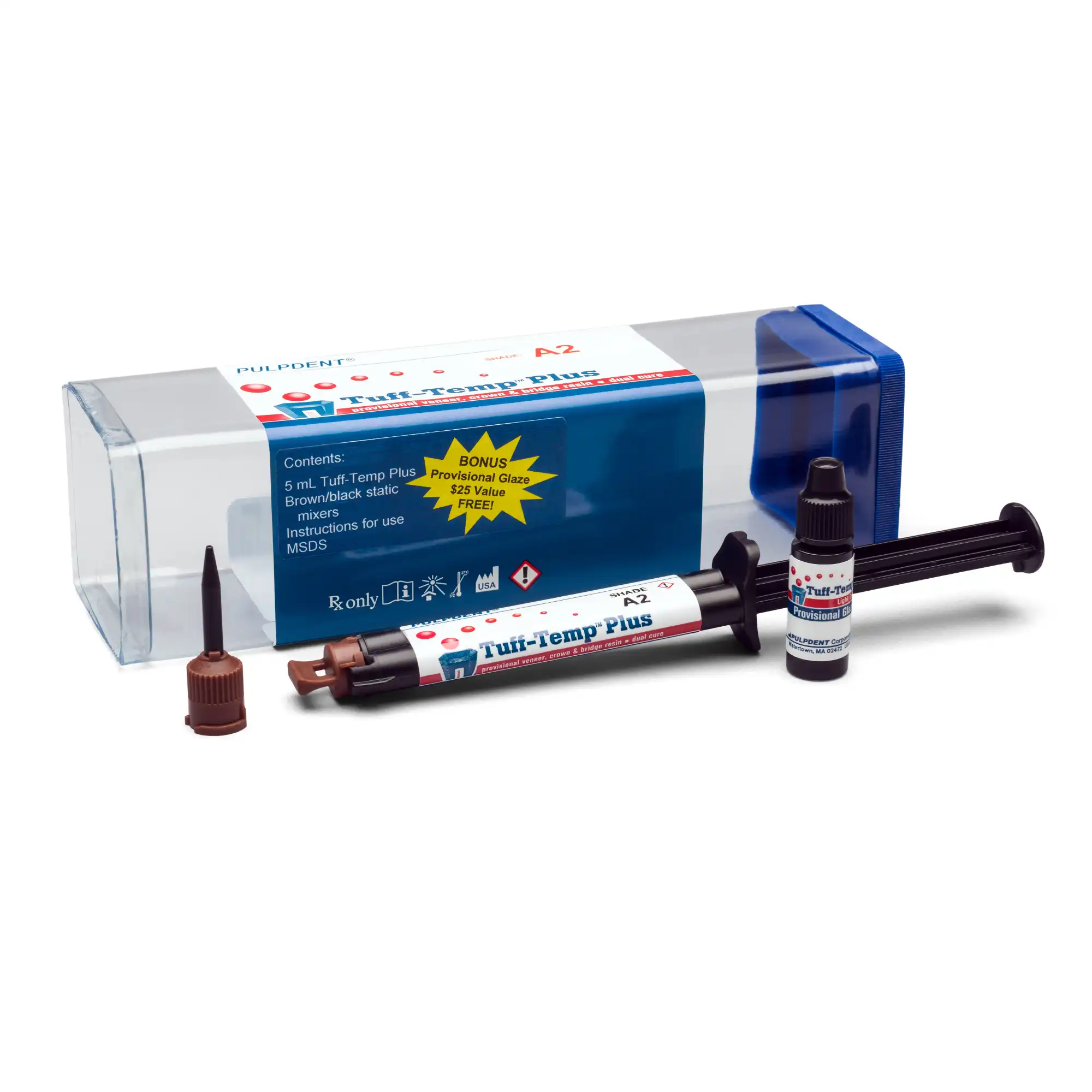 Tuff-Temp Plus Automix Syringe Kit, Shade A2, 5 mL, 1/Pk, TTP5A2 thumbnail 12