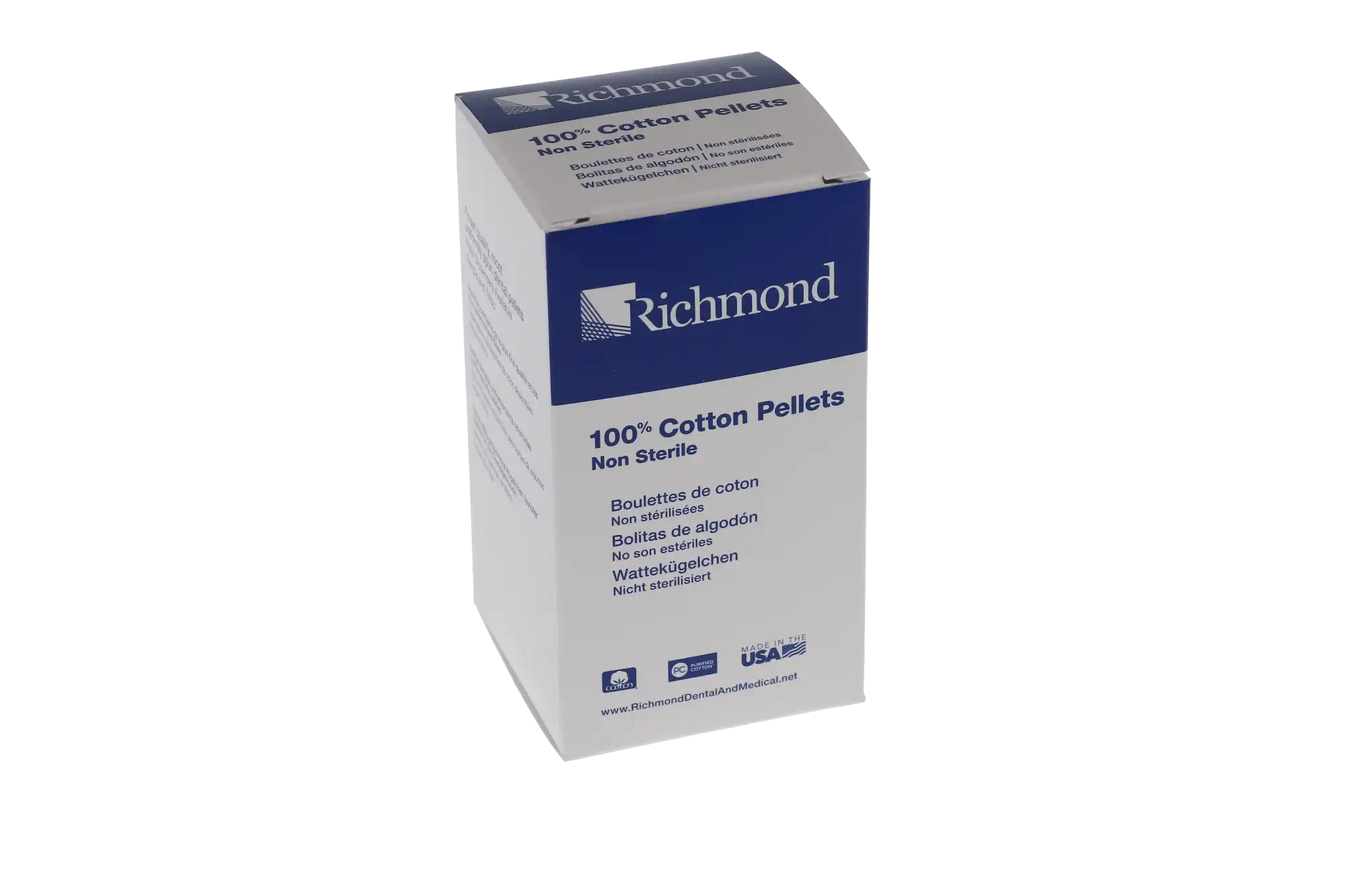 Richmond Dental Cotton Pellets, Size 2, 7/32" Diameter, 100% Cotton, Non-Sterile, 2550/Box, 100107 thumbnail 10