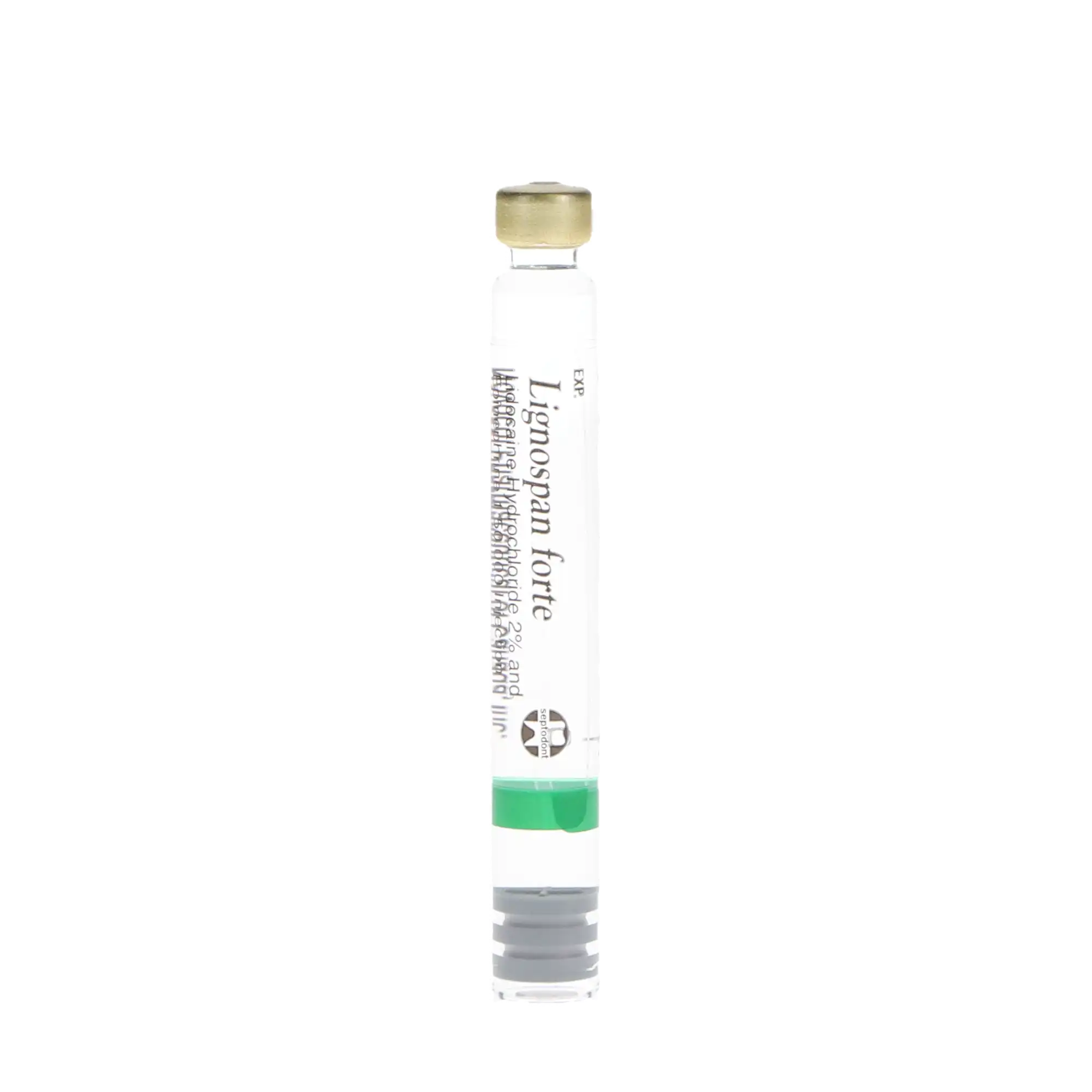 Septodont Lignospan Forte, Lidocaine HCl 2% with Epinephrine 1:50,000, 1.7 ml Dental Cartridges, Green, 50/Pk, 99164 thumbnail 5