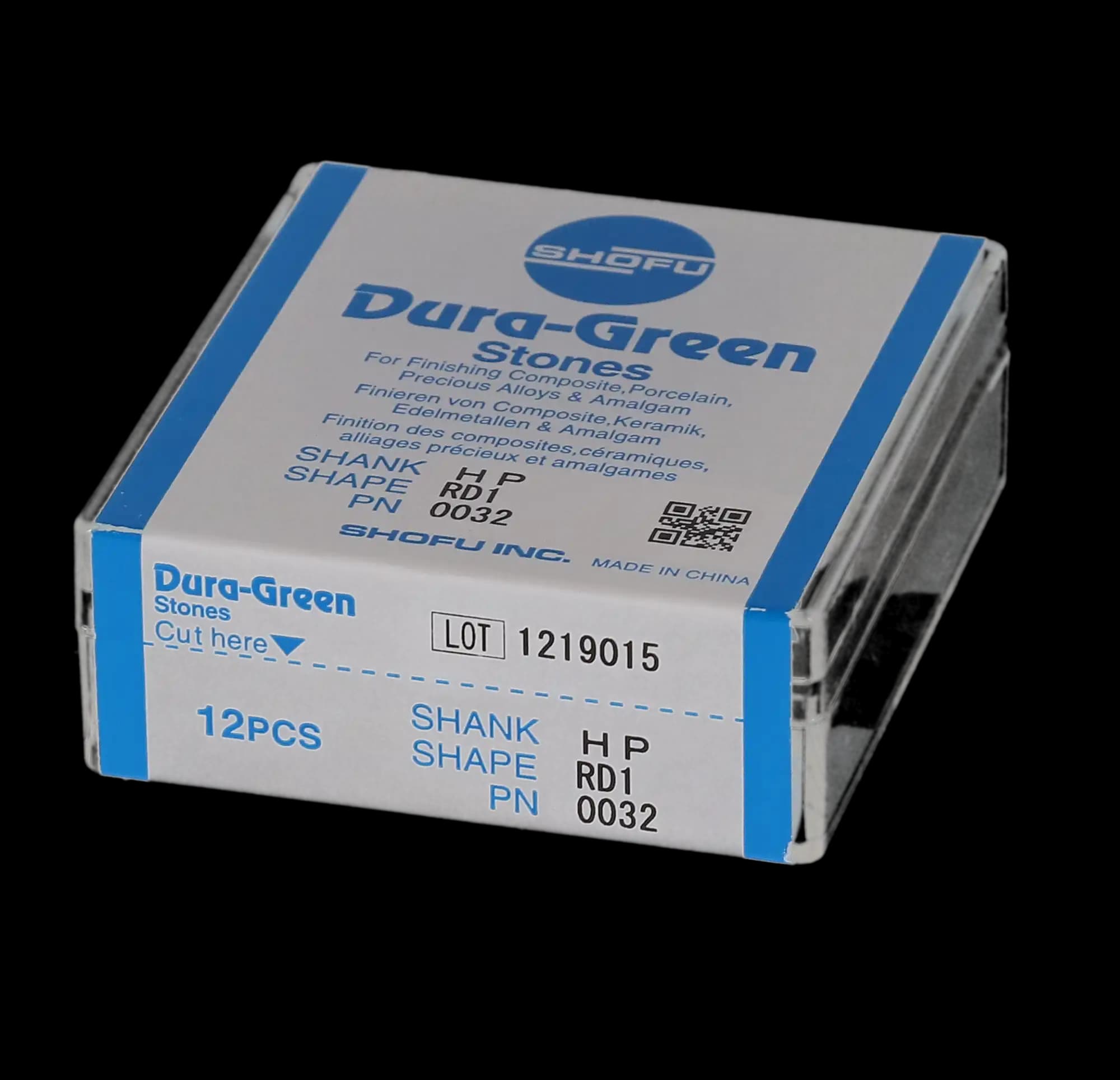 Shofu Dura-Green Stones, HP (Straight Handpiece), Round RD1, ISO #030, Green, 12/Pk, 0032 thumbnail 8