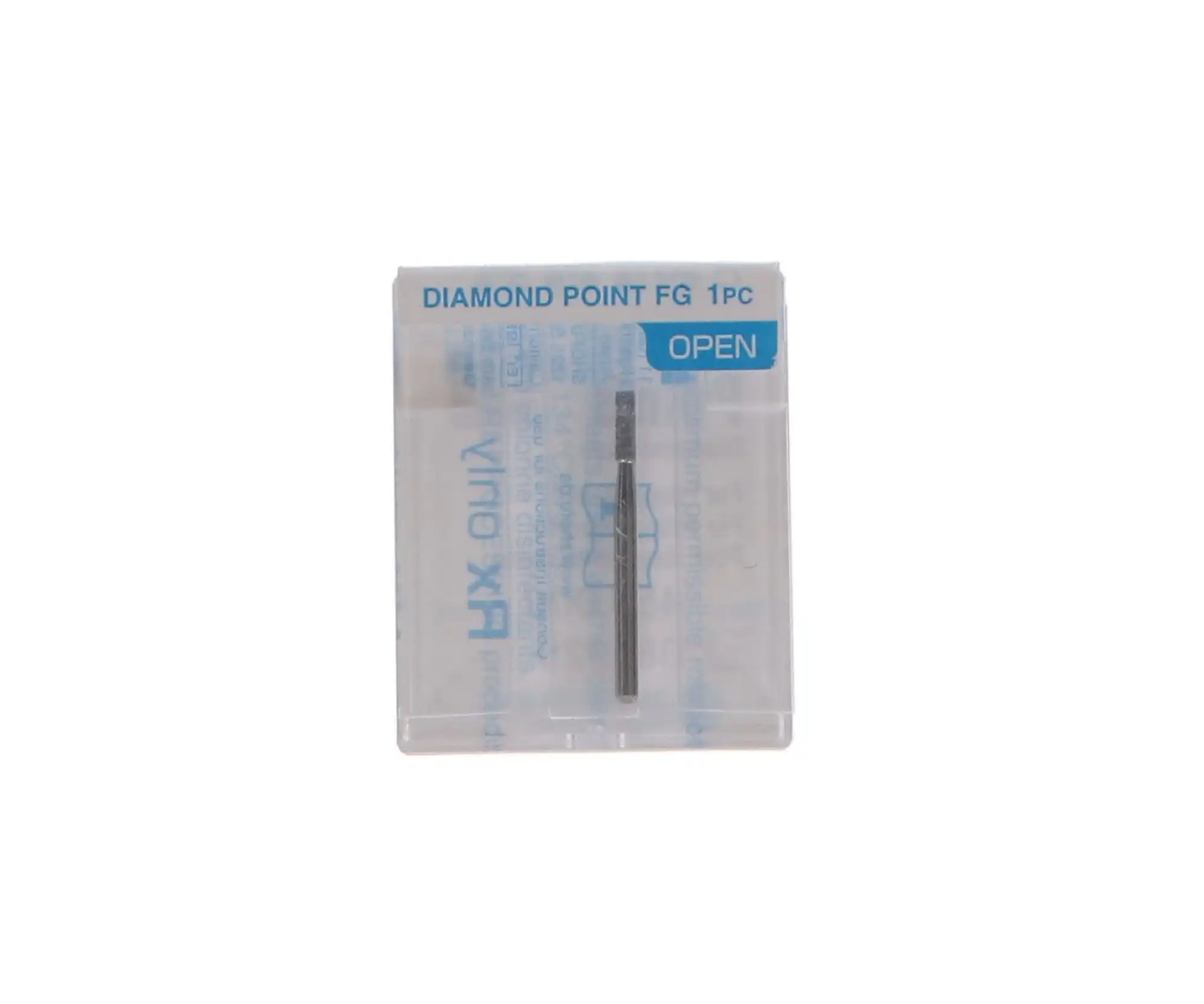 Shofu Robot Diamond Point, FG, Straight Cylinder, #109/013, 1.3 mm, Regular (White), 0801-1, 1/Pk thumbnail 5