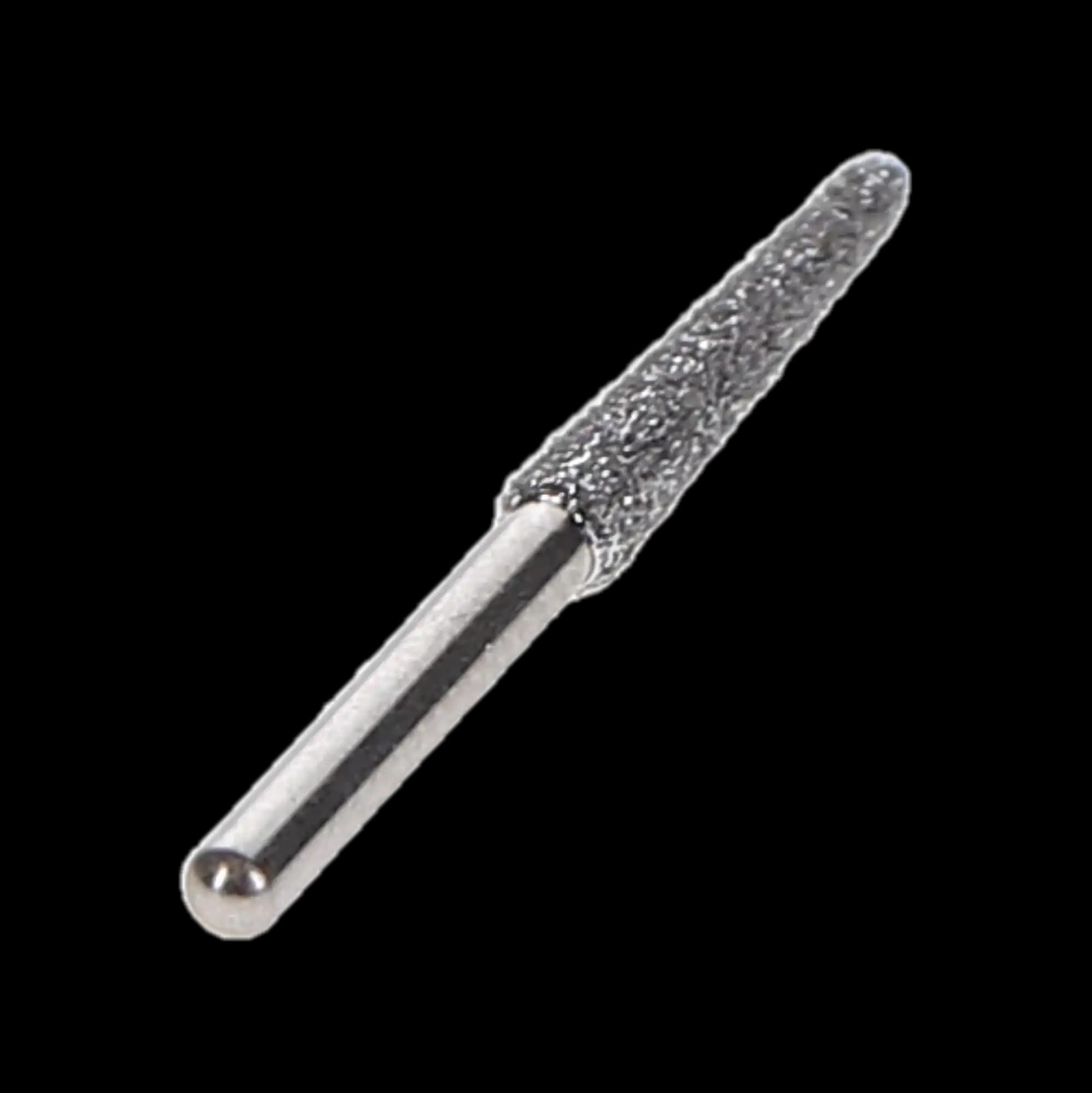 Shofu Robot Diamond Point, FG, Long Tapered Cylinder Round End, ISO 223/023, 2.3 mm, Regular Grit, White Ring, 0838-1 thumbnail 2