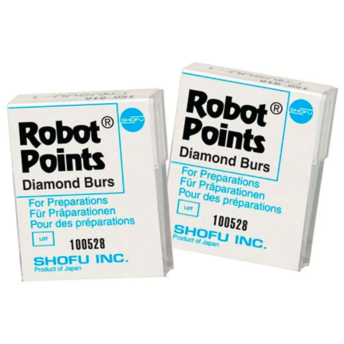 Shofu Robot Diamond Point, FG, Flame, Fine Grit, 1.3 mm, Red, 840F-1 (ISO 249/013) - Robot Diamond Points, FG, Flame, 249-013, 1.3 mm, Fine, Red, 840F-1 - Image 1