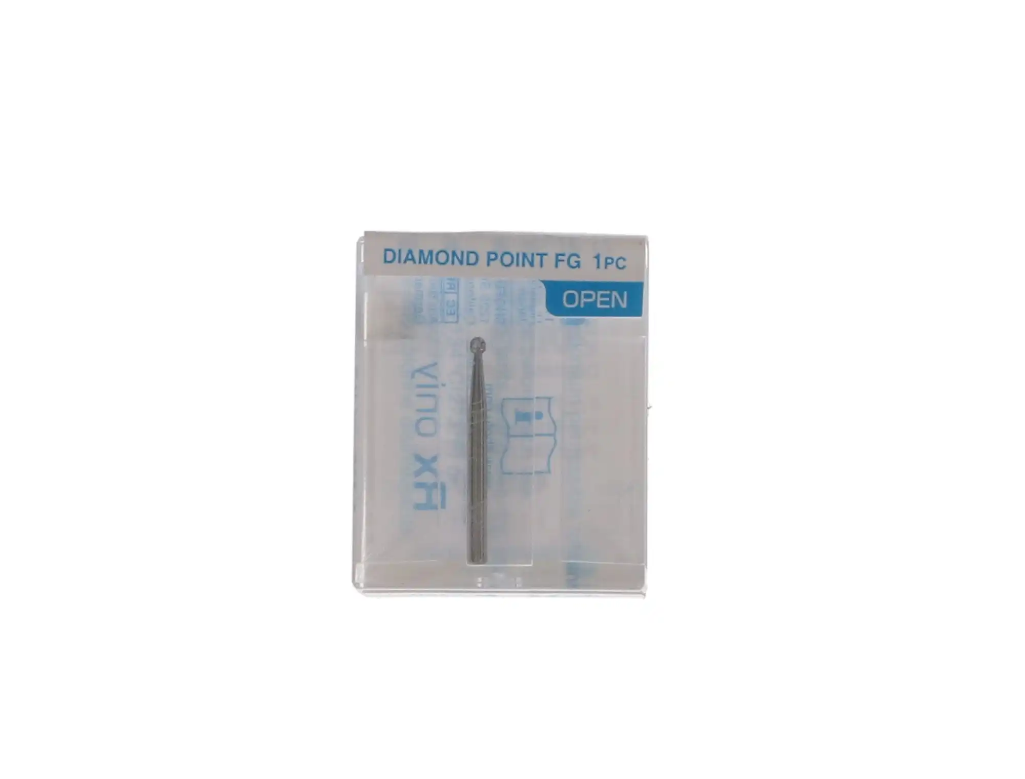 Shofu Robot Diamond Point FG, Round, ISO 001/014, 1.4 mm, Regular Grit, White, 0872-1 thumbnail 3