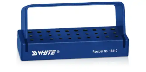 SS White Universal Bur Block, 30-Hole, 20 FG/10 RA, Blue, 1/Pk, 16410 thumbnail 2