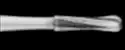 SS White Standard Operative Carbide Bur, FG, Amalgam Prep, #244, 0.7 mm Head Diameter, 2.8 mm Head Length, 19 mm Friction Grip Shank, 10/Pk, 15060 thumbnail 2