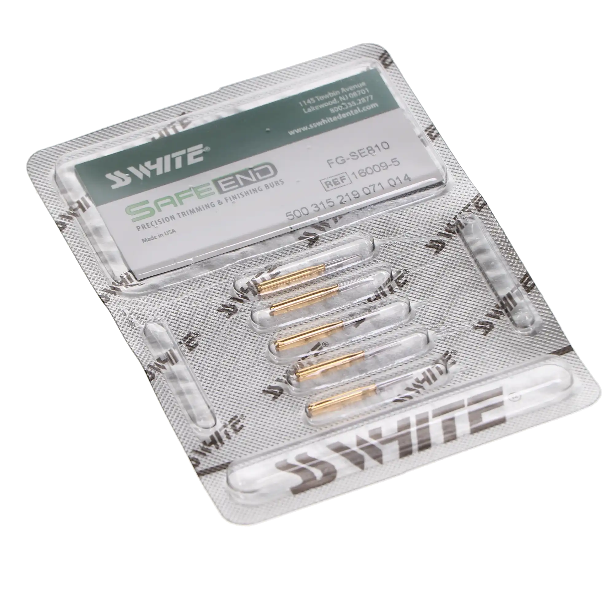 SS White Safe End Series SE8-10 Carbide Finishing Bur, 10-Blade, Friction Grip, 8 mm, 5/Pk, 16009-5 thumbnail 4
