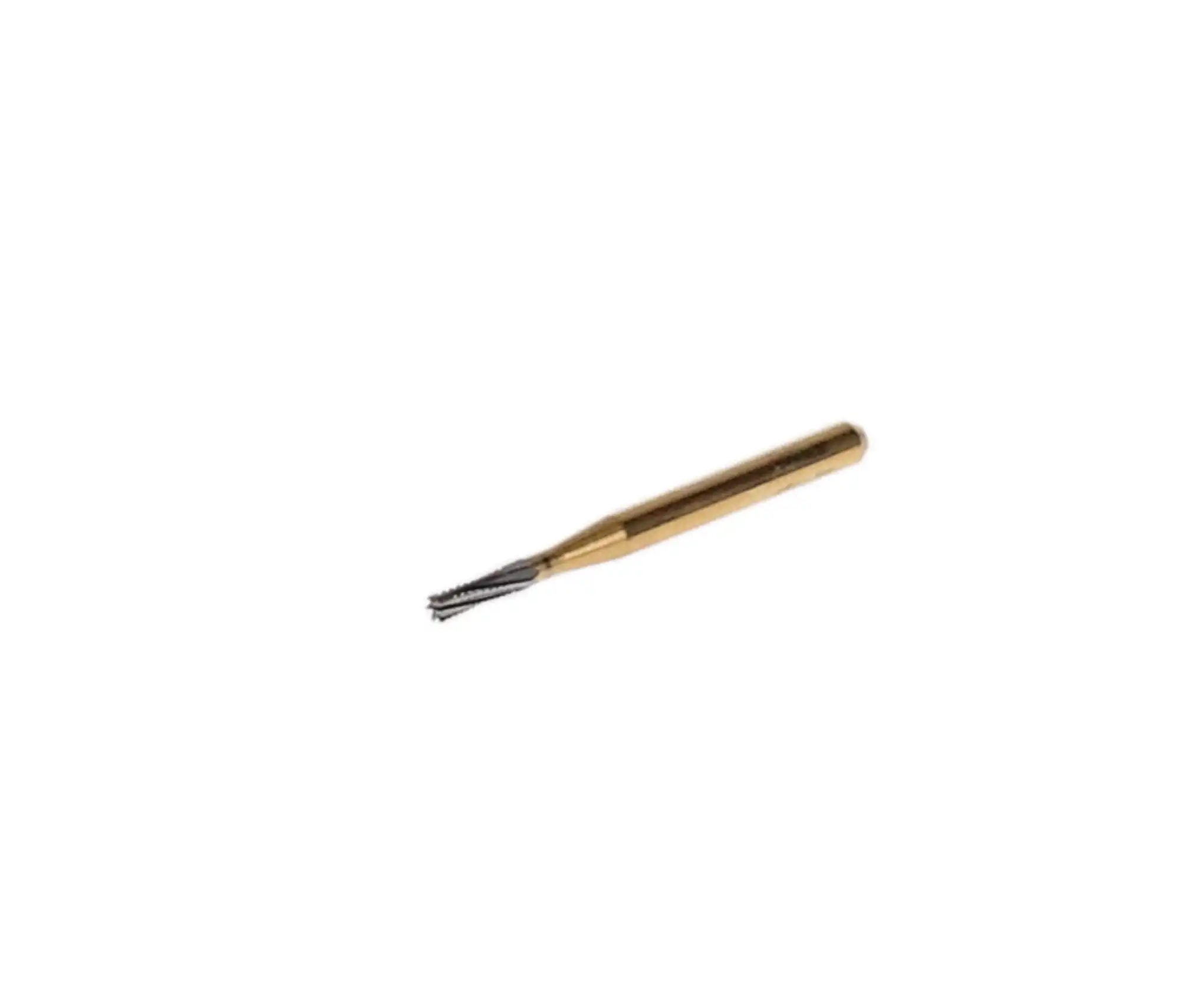 Great White Gold Series Carbide Bur, FG, Straight Cross Cut Fissure, #557, 10/Pk, 18218 thumbnail 5