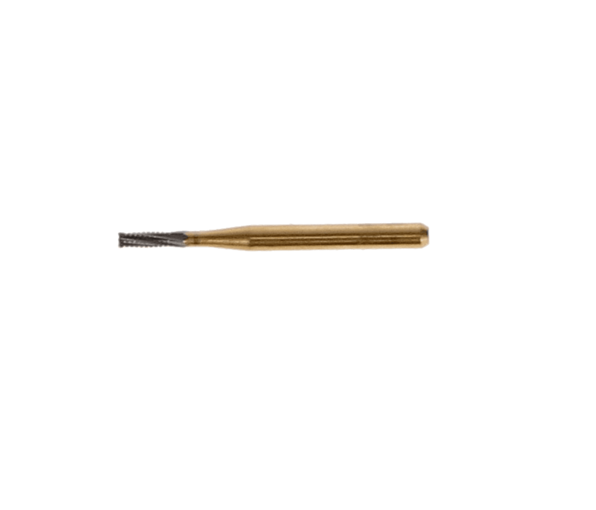 Great White Gold Series Carbide Bur, FG, Straight Cross Cut Fissure, #557, 10/Pk, 18218 thumbnail 2