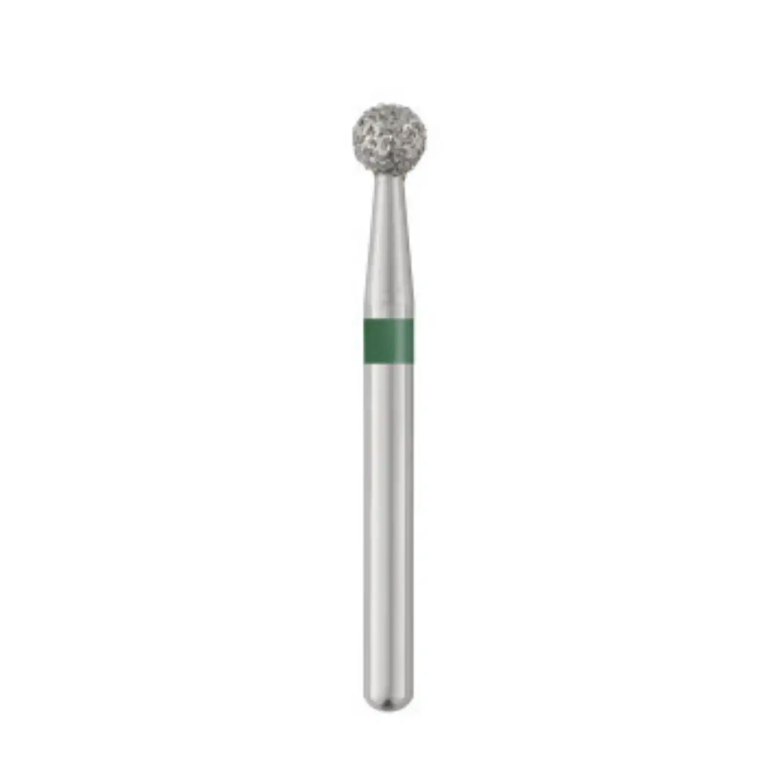 Piranha Diamond Single-Use Burs, FG, Round, # 801-023, 2.3 mm, Coarse, Green, 25/Pk, 801-023C - Piranha Diamond Single-Use Burs, FG, Round, # 801-023, 2.3 mm, Coarse, Green, 25/Pk - Image 1