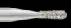 Piranha Diamond Single-Use Burs, FG, Pear, #830-010M, 1.0 mm, Medium Grit, Blue, 25/Pk thumbnail 2