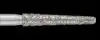 Piranha Diamond Single-Use Burs, FG, Round End Taper, #850-018, 1.8 mm, Medium Grit, Blue, 25/Pk, 850-018M thumbnail 2