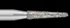Piranha Diamond Single-Use Burs, FG, Round End Taper, #855-014SC, 1.4 mm, Super Coarse, Black, 25/Pk thumbnail 2