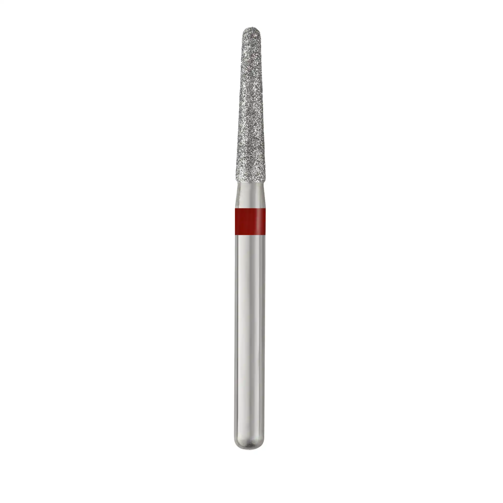 Piranha Diamond Single-Use Burs, FG, Round End Taper, # 856-016, 1.6 mm, Fine, Red, 25/Pk, 856-016F - Piranha Diamond Single-Use Burs, FG, Round End Taper, # 856-016, 1.6 mm, Fine, Red, 25/Pk, 856-016F - Image 1