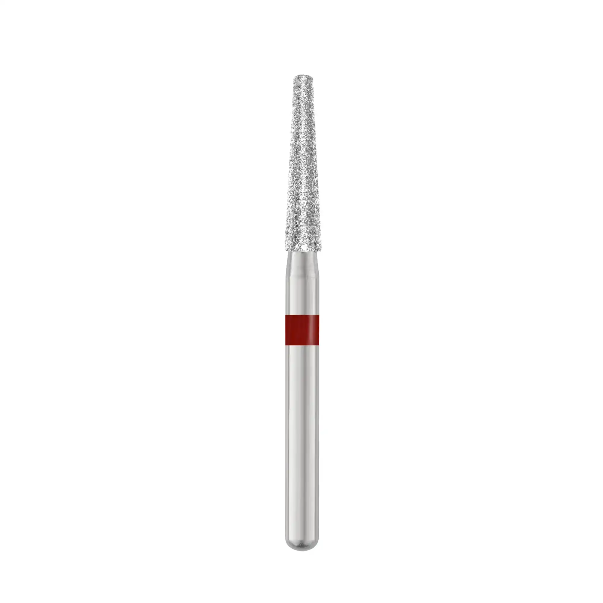 Piranha Diamond Single-Use Burs, FG, Round End Taper, #856-018F, 1.8 mm, Fine, Red, 25/Pk thumbnail 2