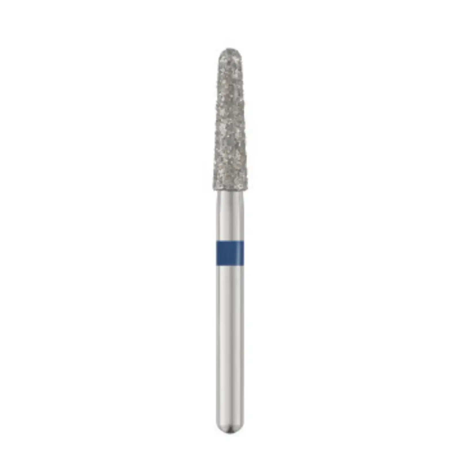 Piranha Diamond Single-Use Burs, FG, Round End Taper, #856-021M, 2.1 mm, Medium Grit, Blue, 25/Pk thumbnail 2