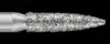 SS White Piranha Single-Use Diamond Bur, FG, Very Fine, Flame, #862-016VF, 1.6 mm, 25/Pk thumbnail 2