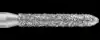 Piranha Diamond Single-Use Burs, FG, Modified Beveled Cylinder, #878-014C, 1.4 mm Diameter, Coarse, Green, 25/Pk thumbnail 2