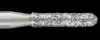 Piranha Diamond Single-Use Burs, FG, Round End Cylinder, # 880-014, 1.4 mm, Fine, Red, 25/Pk, 880-014F thumbnail 2