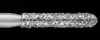 Piranha Diamond Single-Use Burs, FG, Round End Cylinder, #881-016F, 1.6 mm, Fine, Red, 25/Pk thumbnail 2