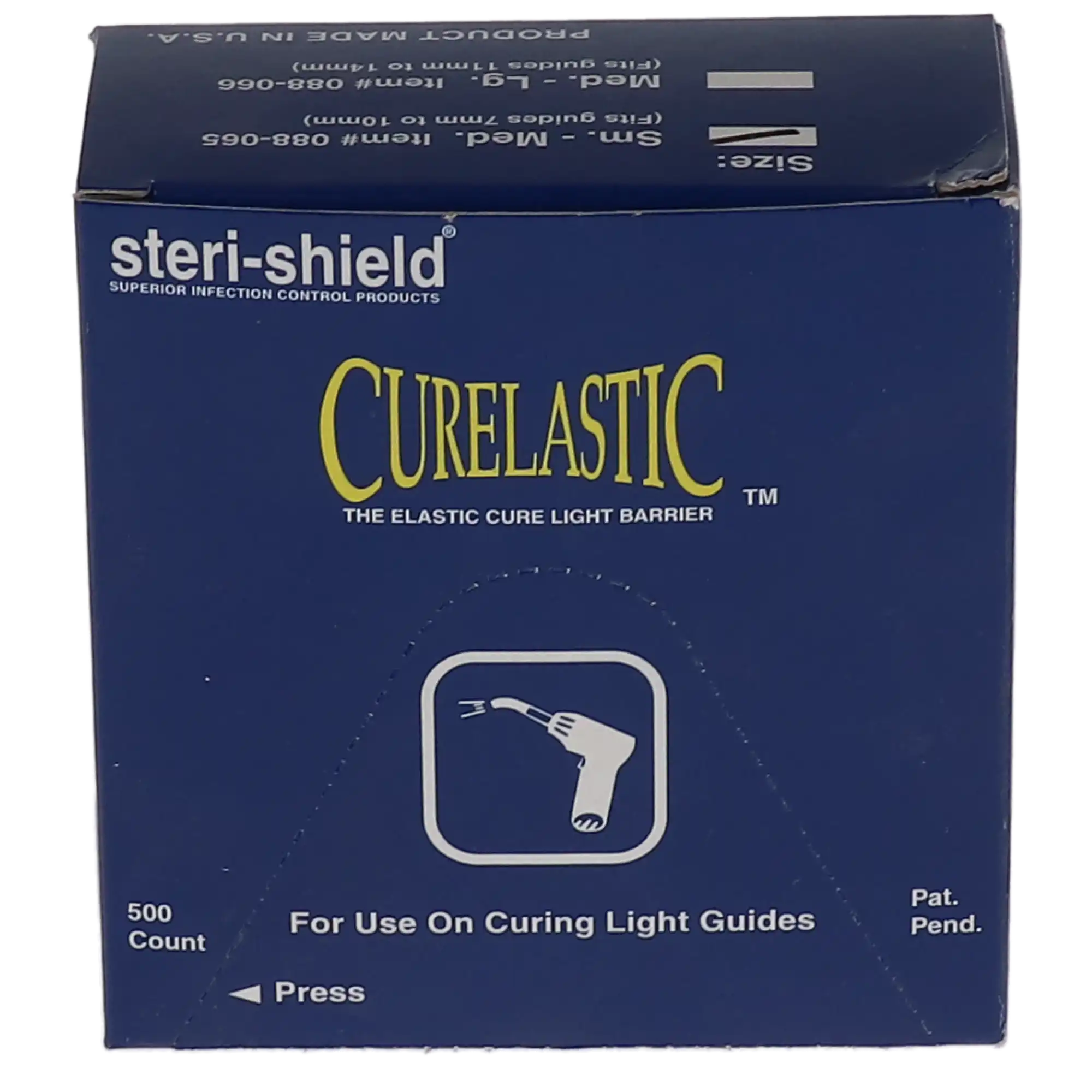 Curelastic Curing Light Barrier Sleeves, Small/Medium (7-10mm), Latex-Free, 500/Box, 088-065 thumbnail 9