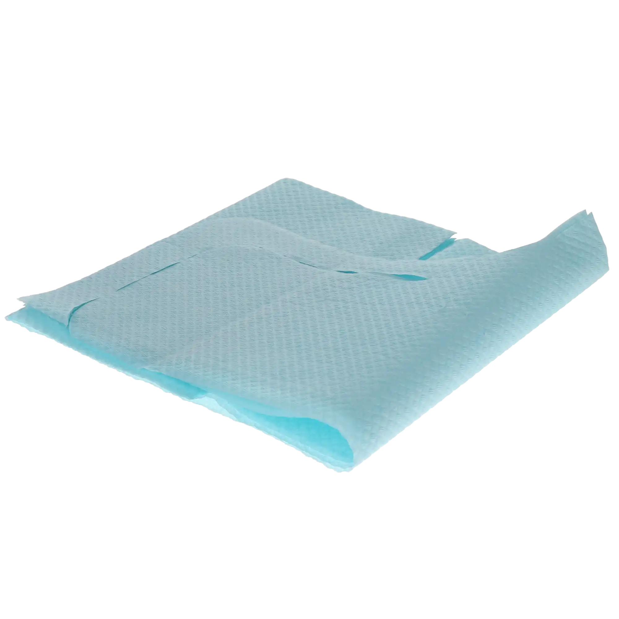 Tidi Products Chainless Bibs with Ties, 18" x 25", Blue, 1-Ply Tissue/1-Ply Poly, 250/Case, 917673 thumbnail 5