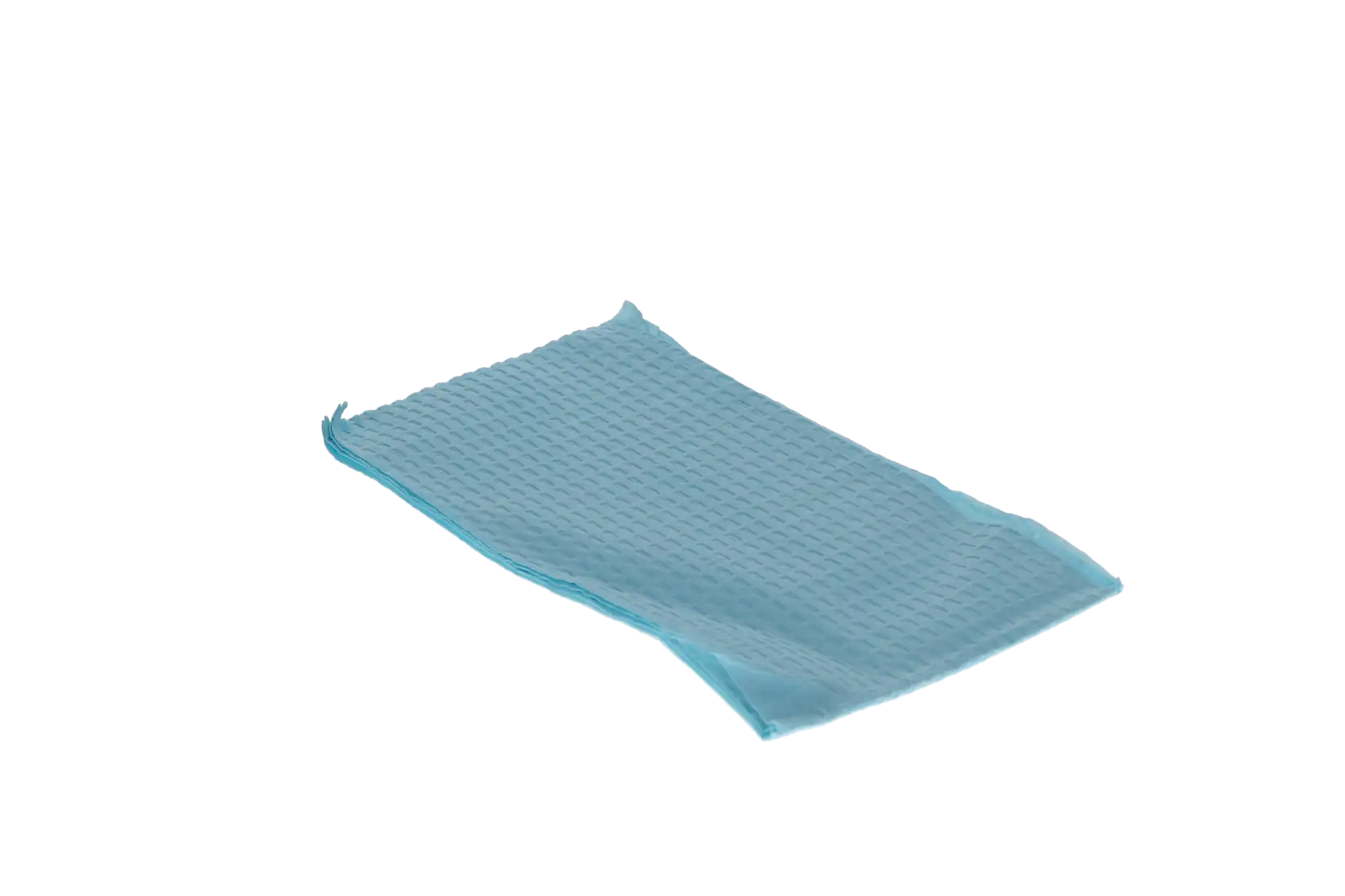Choice Specialty Contour Neck Bibs, 2-Ply Tissue/1-Ply Poly, 17" x 18", Blue, 500/Case, 917343 thumbnail 4